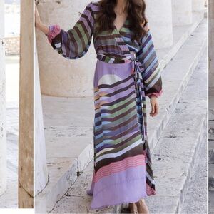 OLIPHANT WRAP DRESS- SOLSTICE LILAC M